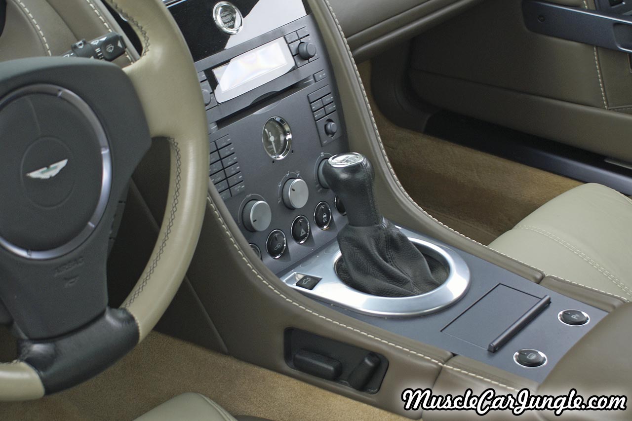 Green V8 Vantage Console
