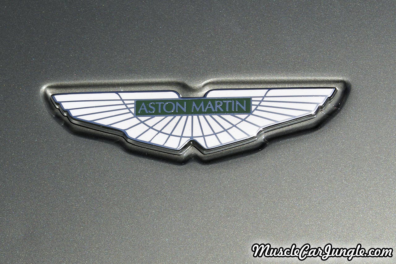 Grey V8 Vantage Hood Badge