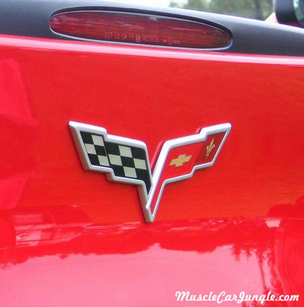 C6 Red Vette Flags