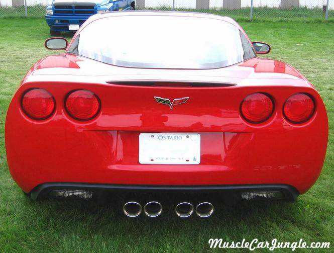 C6 Red Vette Rear