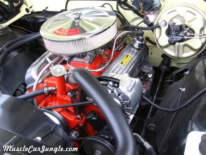 1968 El Camino Yellow Engine