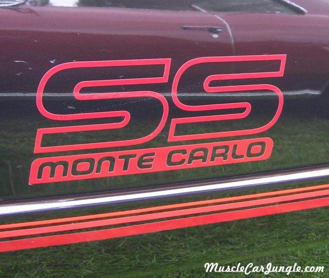 1986 Monte Carlo SS Decal