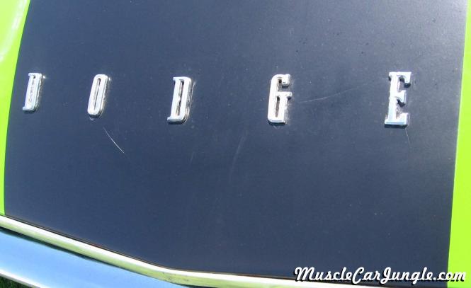 1970 340 Challenger RT Hood Name Plate