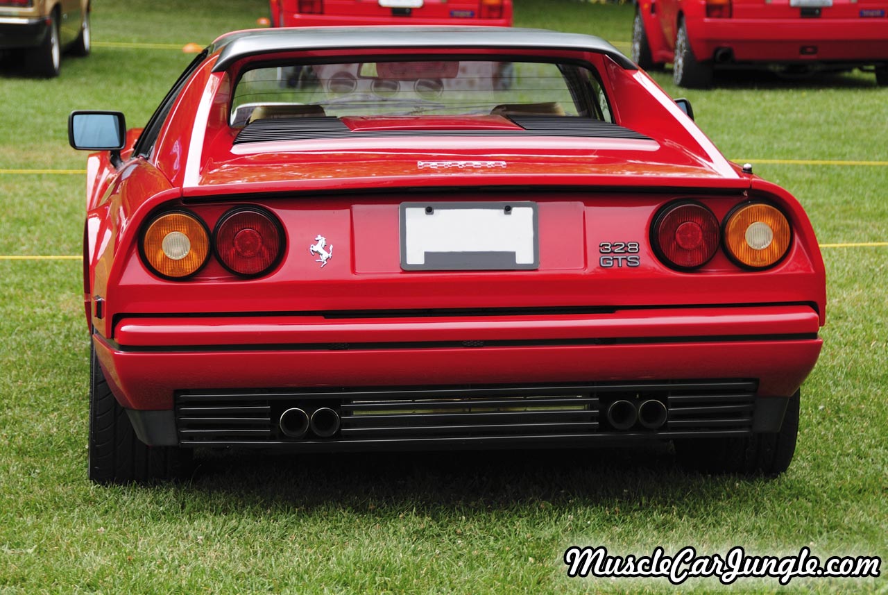 1988 Red Ferrari 328 GTS Rear