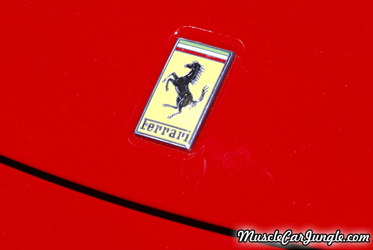 Red 2001 Ferrari 360 Spider Front Badge