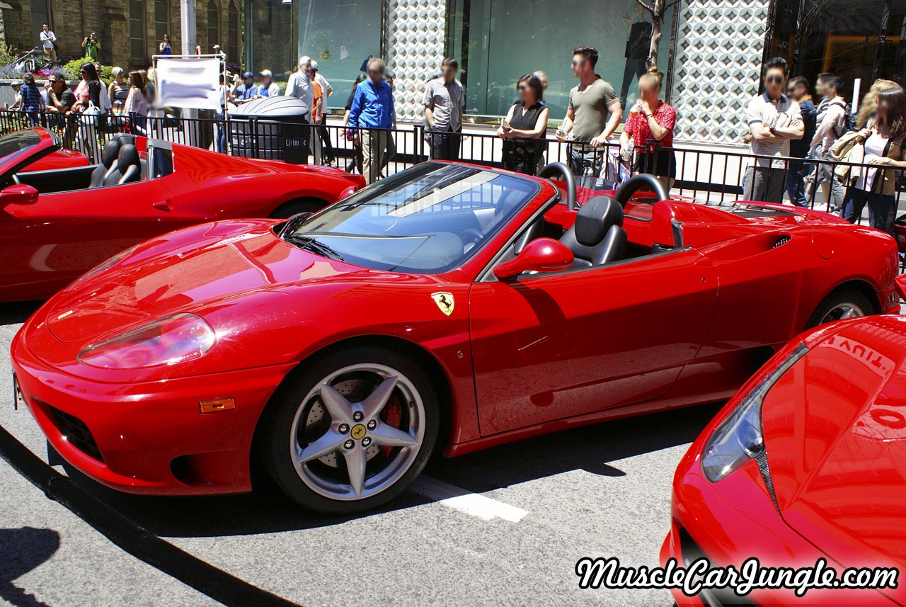 Red 2001 Ferrari 360 Spider Front Right