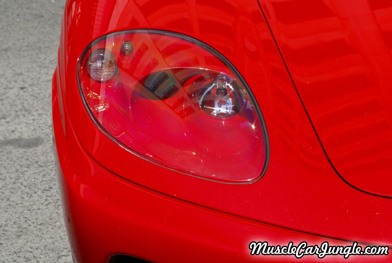 Red 2001 Ferrari 360 Spider Headlight