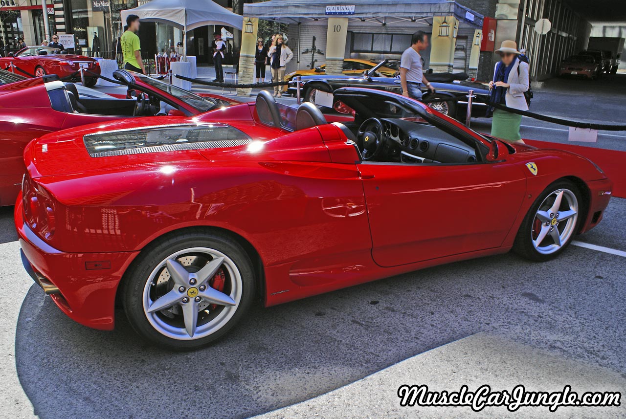 Red 2001 Ferrari 360 Spider Rear Right