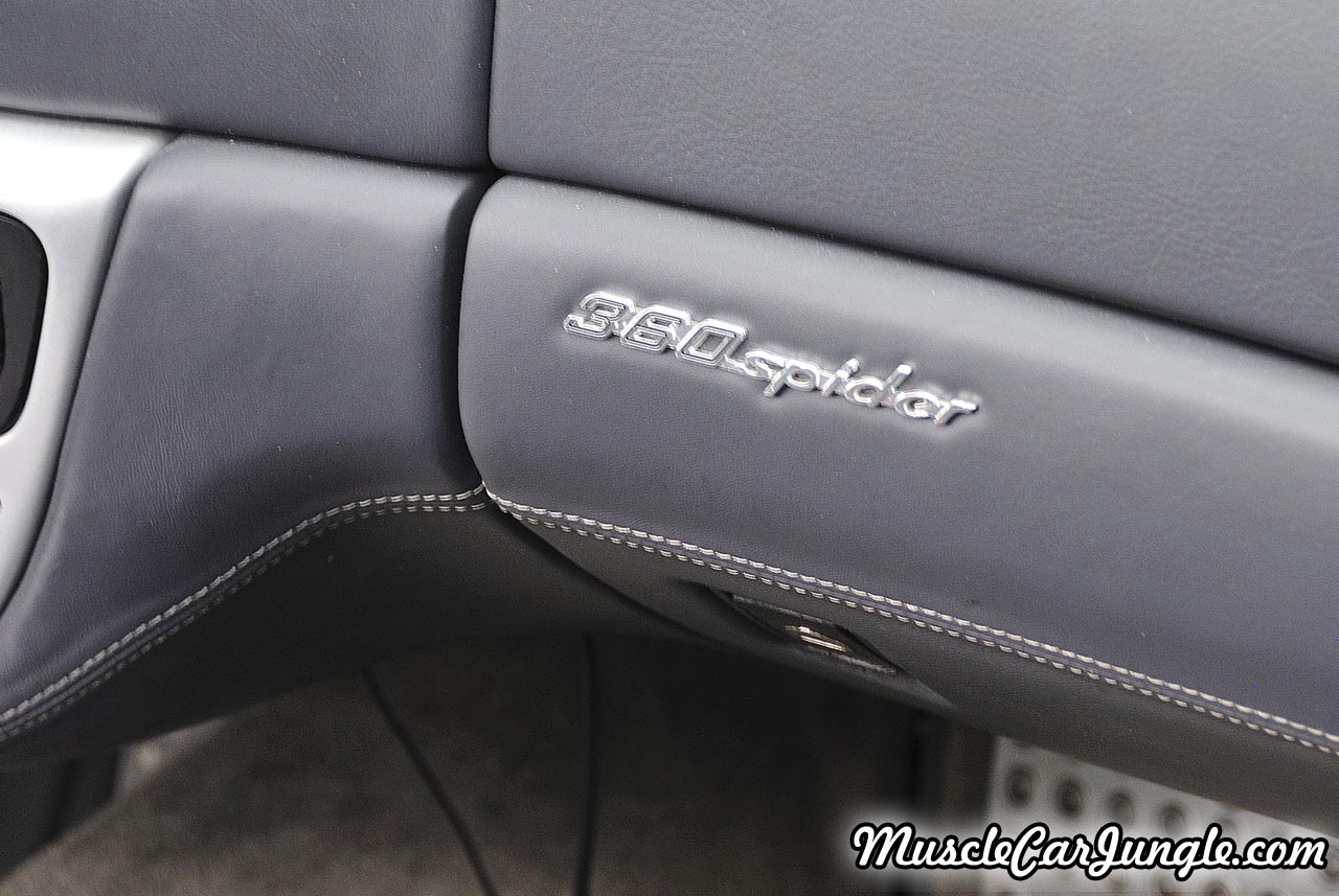 Silver Ferrari 360 Spider Dash Nameplate