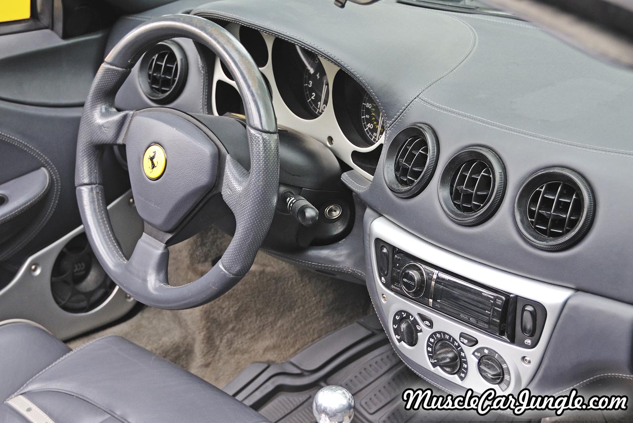 Silver Ferrari 360 Spider Dash