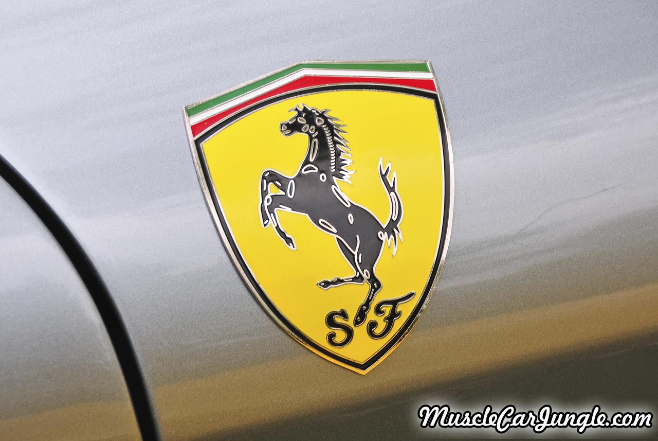 Silver Ferrari 360 Spider Fender Badge