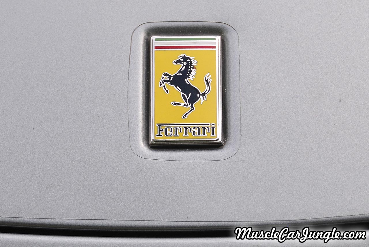 Silver Ferrari 360 Spider Hood Badge