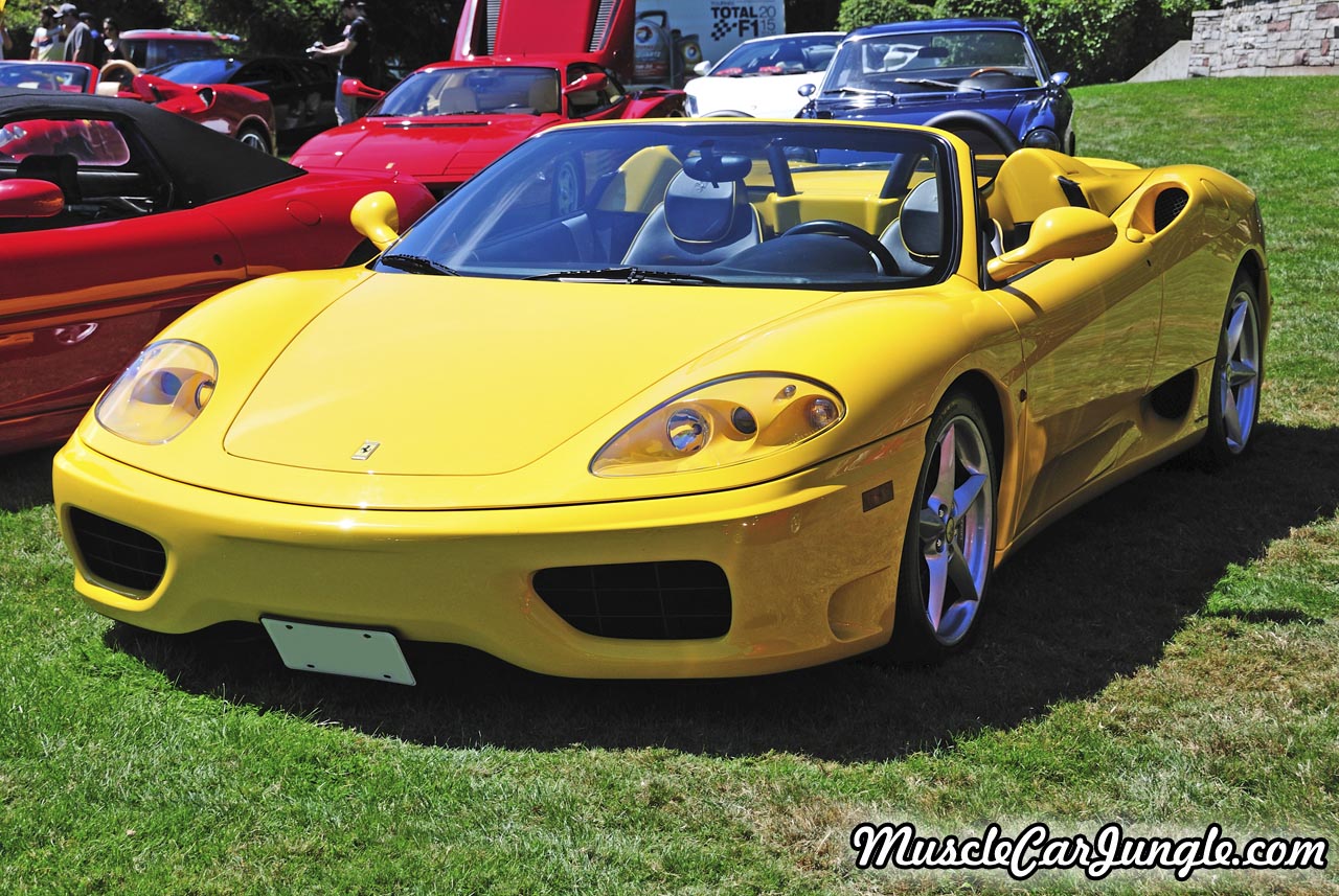 Yellow Ferrari 360 Spider