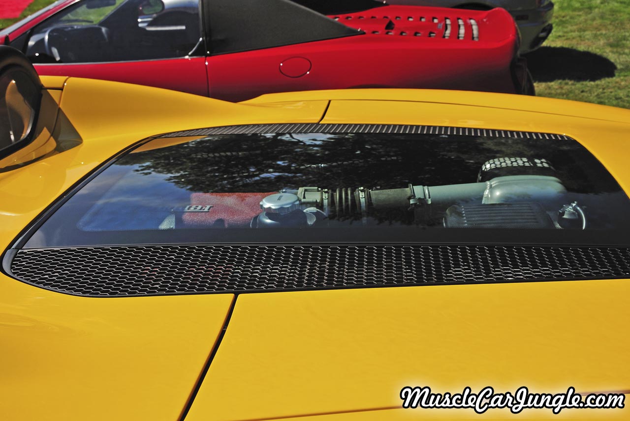 Yellow Ferrari 360 Spider Engine Cover