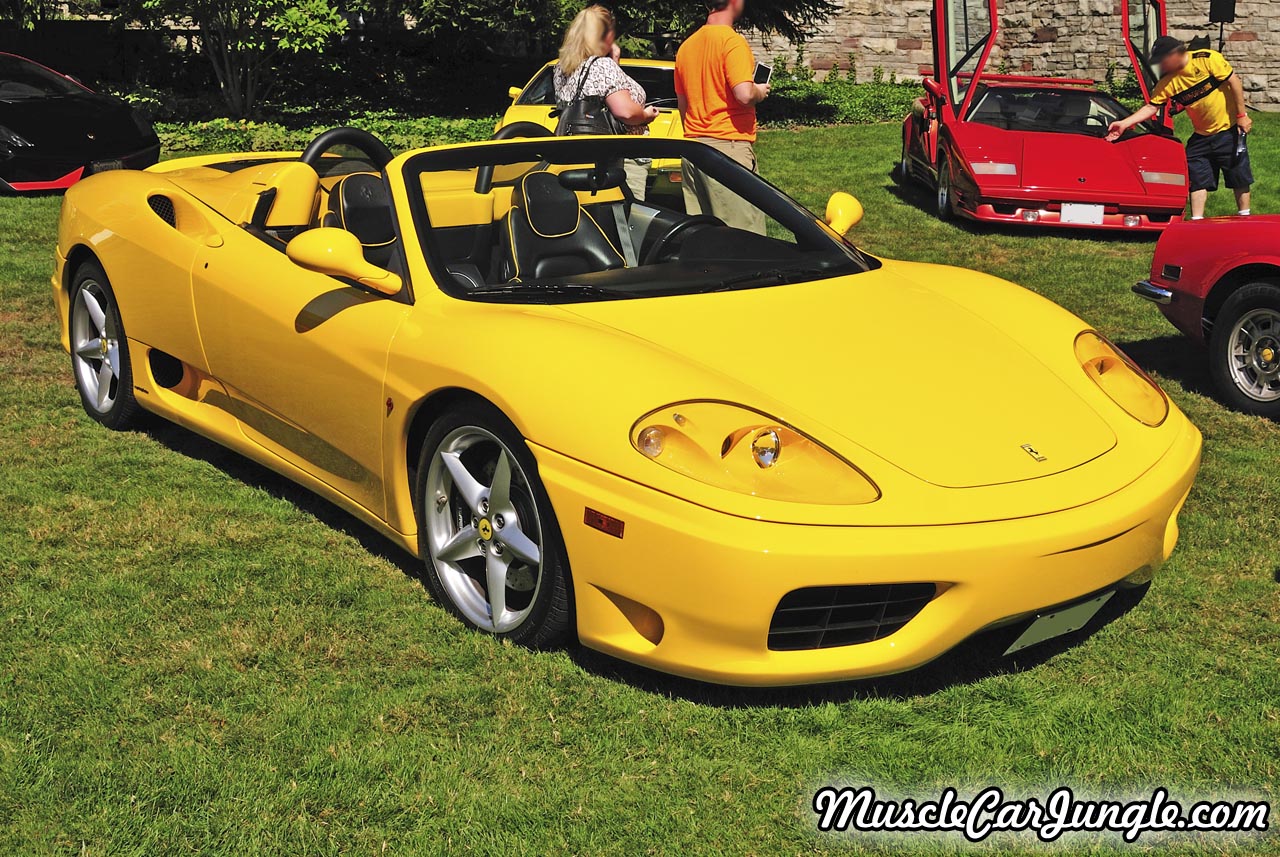Yellow Ferrari 360 Spider Front Right