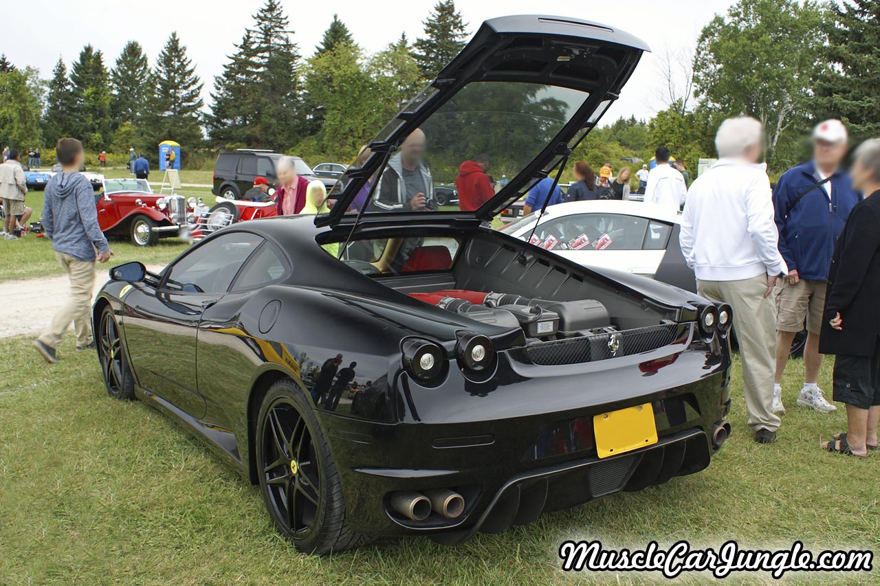 Ferrari F430 Black Engine Hatch Open