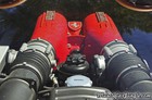 Red Ferrari F430 Spider Engine