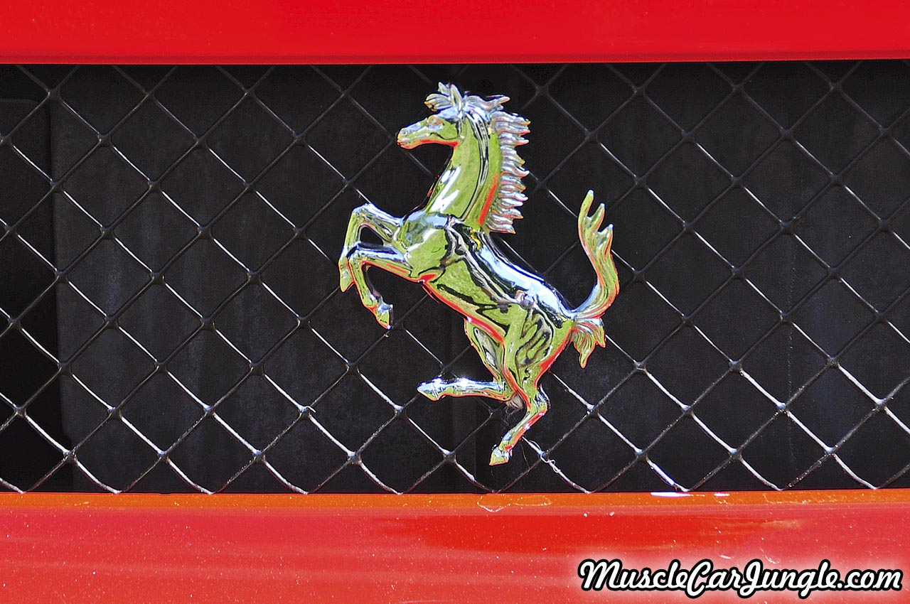 Red Ferrari F430 Spider Horse Emblem