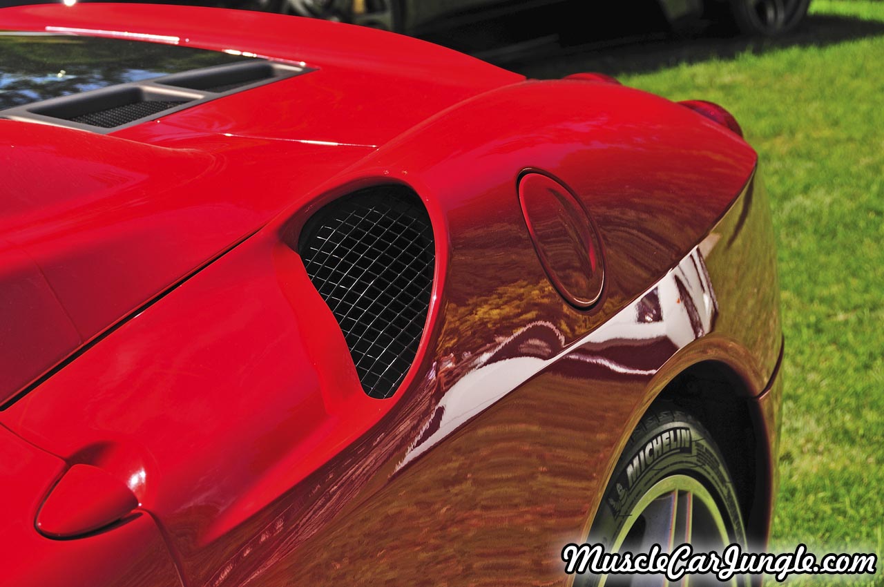 Red Ferrari F430 Spider Rear Air Intake
