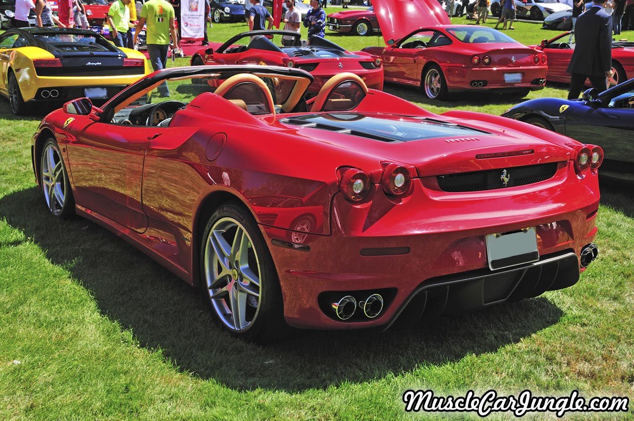 Red Ferrari F430 Spider Rear Left