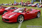 Red 2013 Ferrari 458 Spider Left Side