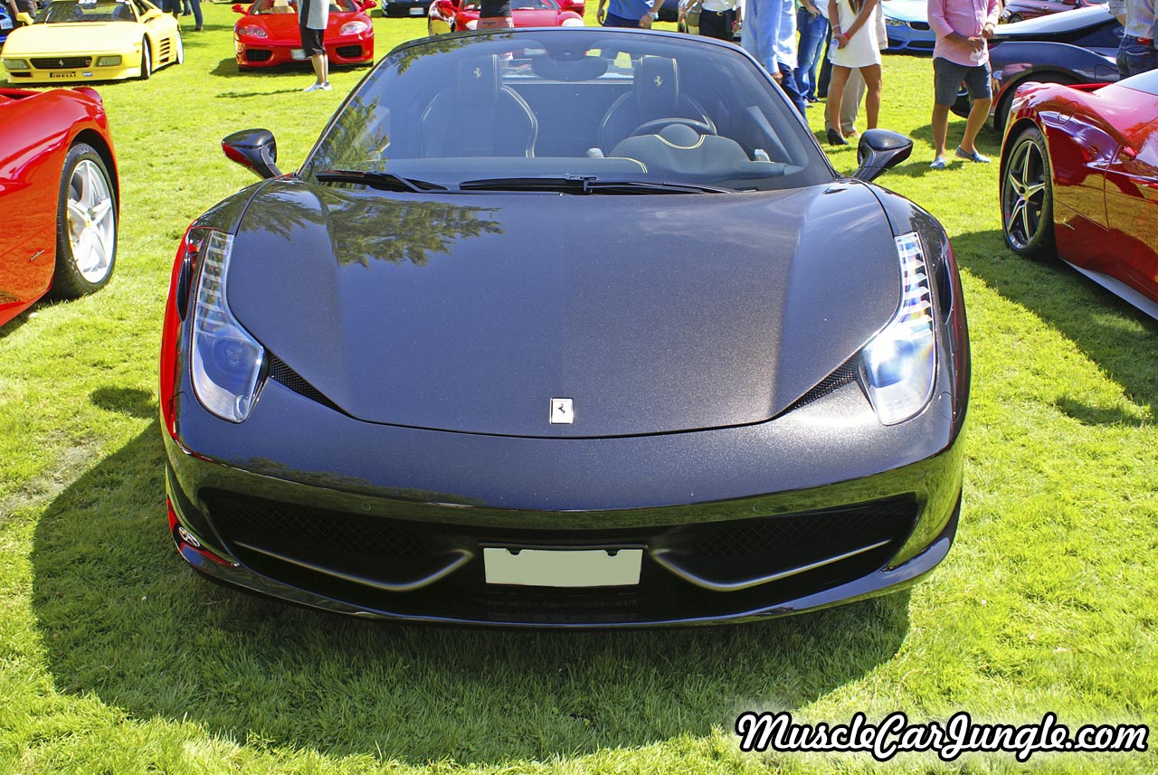Black Ferrari 458 Spider Front