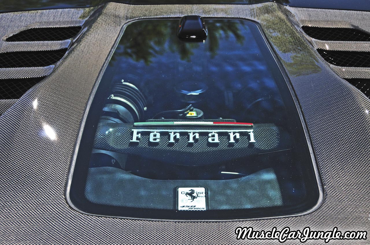 Red Ferrari 458 Spider Engine Cover