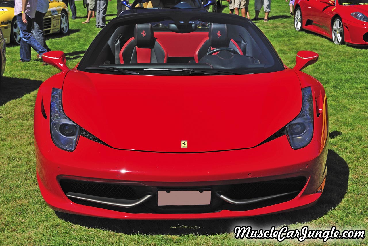 Red Ferrari 458 Spider Front
