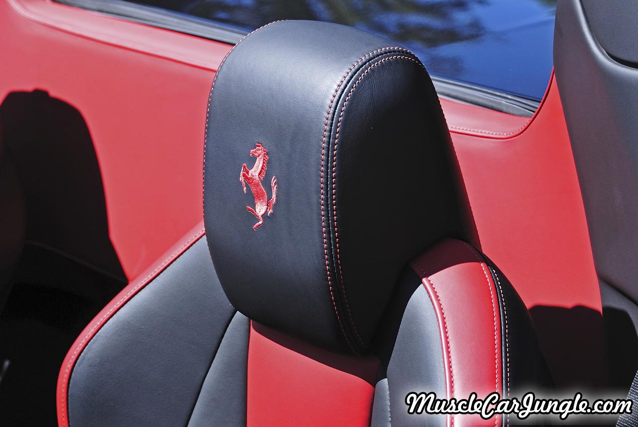Red Ferrari 458 Spider Headrest