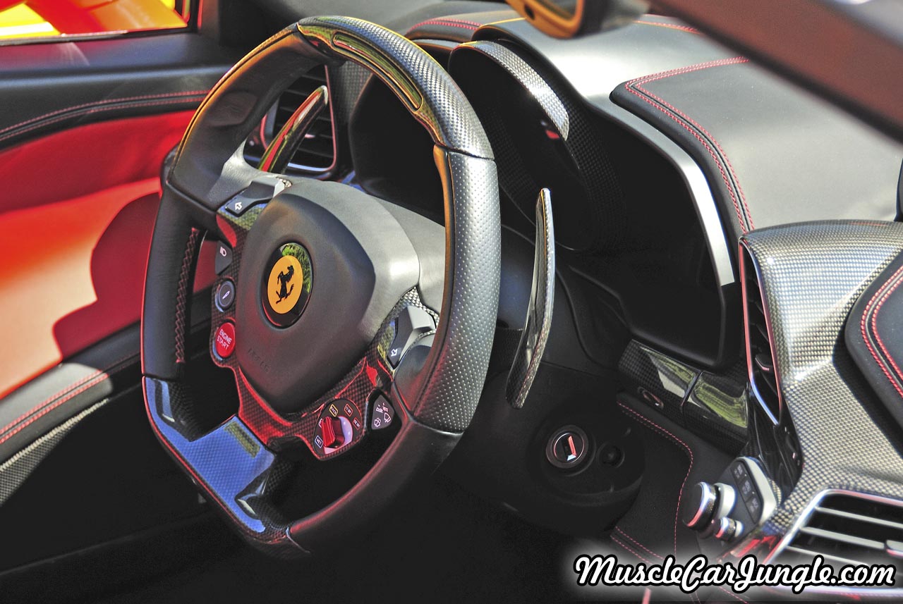 Red Ferrari 458 Spider Steering Wheel