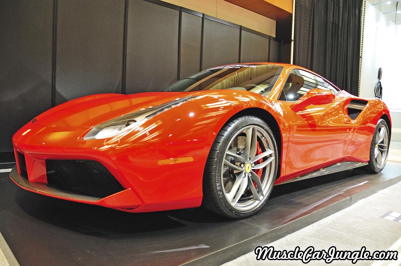 Red 2016 Ferrari 488 GTB Front Left