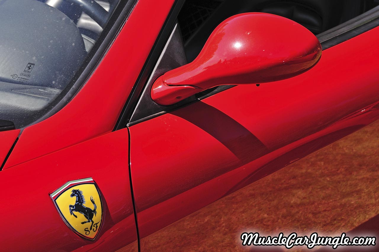 Red Ferrari 550 Side Mirror