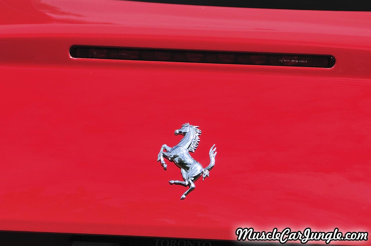 Red 599 GTB Rear Horse Emblem