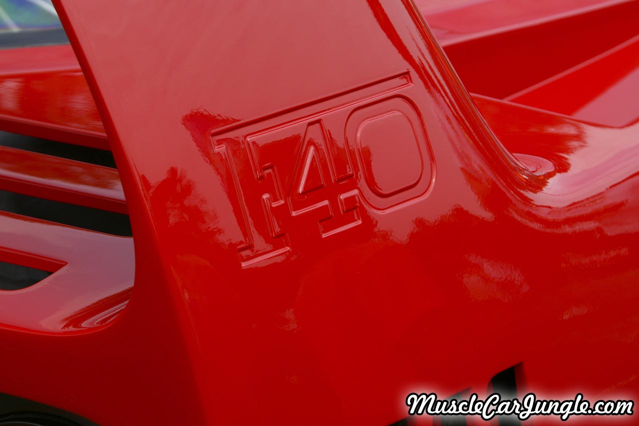 1991 Ferrari F40 Rear Wing Insignia
