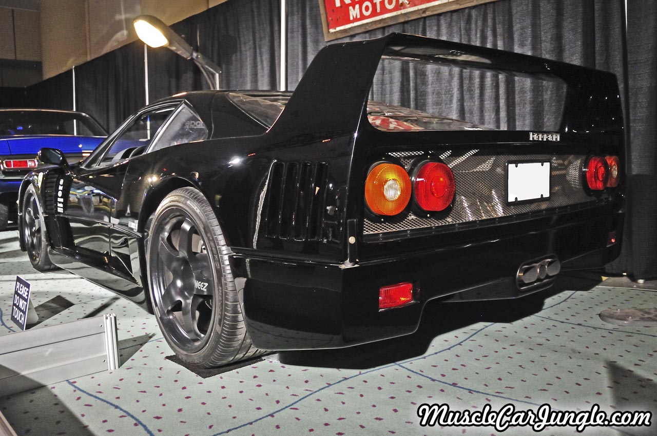 Black 1991 Ferrari F40 Rear Left