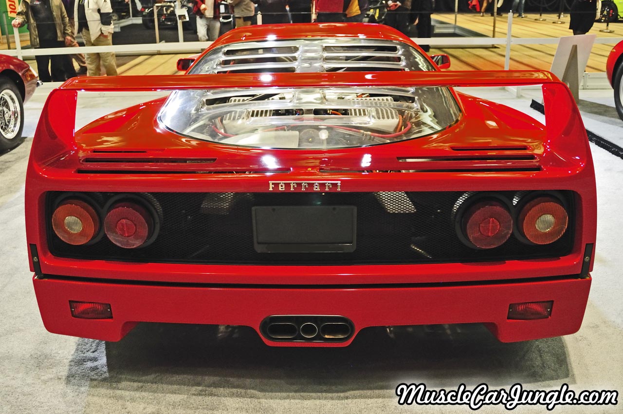Red 1991 Ferrari F40 Rear
