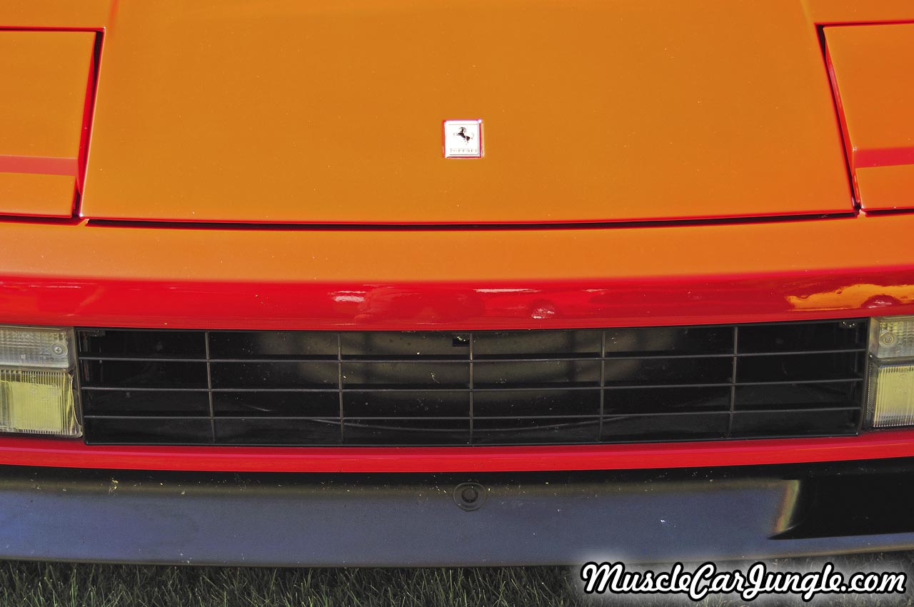 Red Ferrari Testarossa Grill