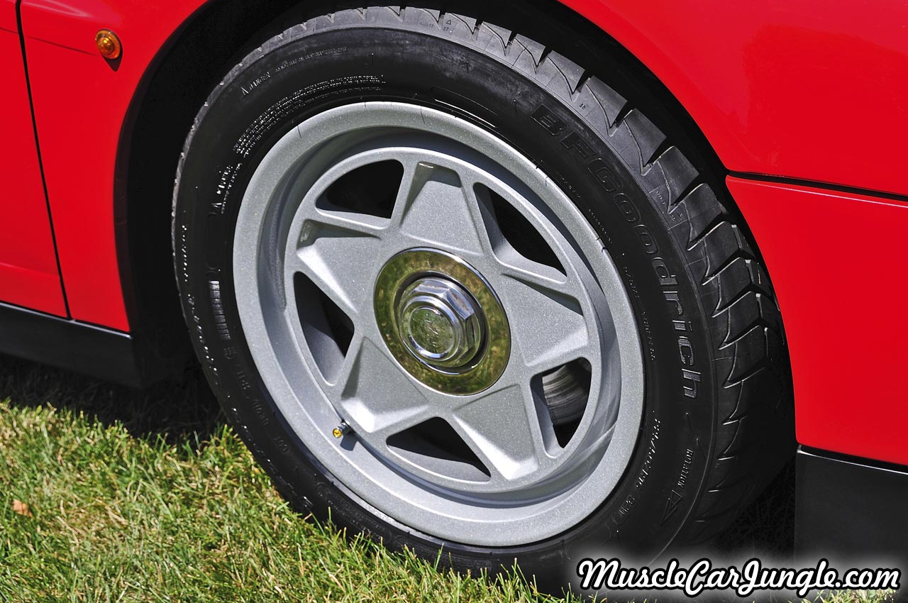 Red Ferrari Testarossa Wheel