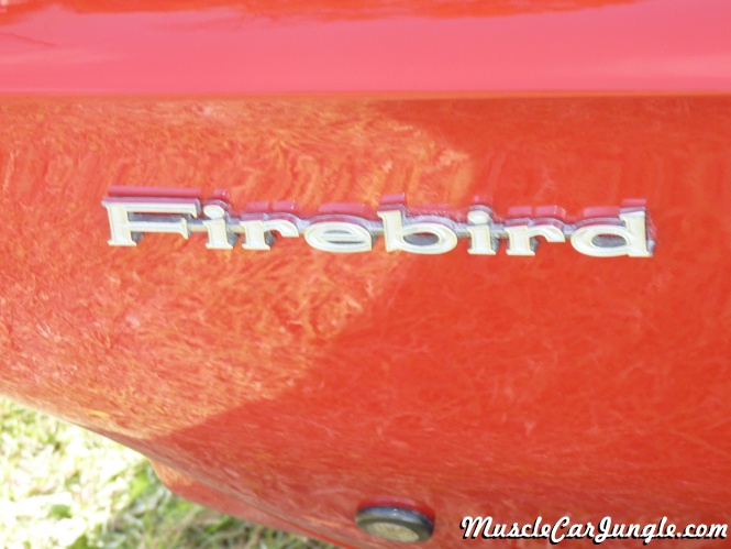69 Firebird 400 Name Plate