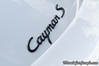 Cayman S White Rear Name Plate